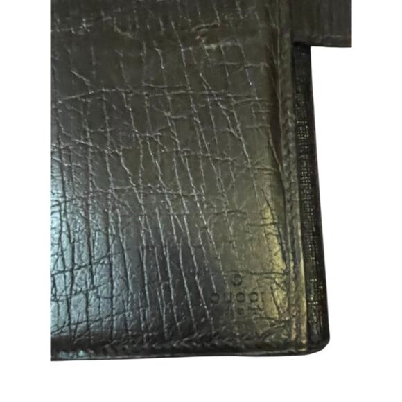 Gucci continental wallet lightning bolt in Navy w/COA vintage Rare - Picture 5 of 16